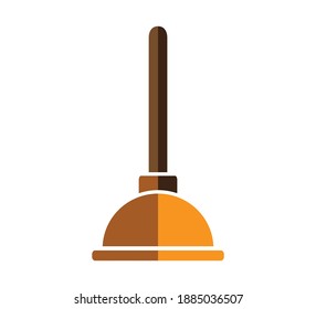 Estilo plano de la plantilla del logotipo del vector del icono del émbolo