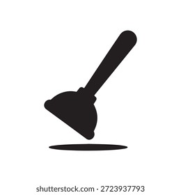 Plunger icon vector logo template flat style