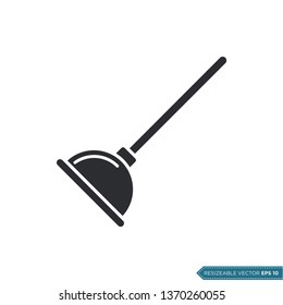 Plunger Icon Vector Template Illustration Design