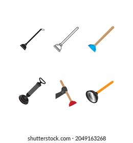 Plunger icon vector,illustration design template.