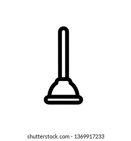 Plunger icon,vector illustration. Flat design style. vector plunger icon illustration isolated on White background, plunger icon Eps10. plunger icons graphic design vector symbols.