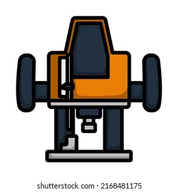 Plunger Milling Cutter Icon. Editable Bold Outline With Color Fill Design. Vector Illustration.