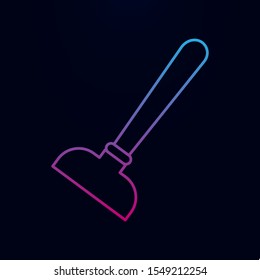 Plunger nolan icon. Simple thin line, outline vector of bathroom icons for ui and ux, website or mobile application