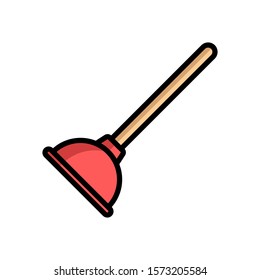 plunger - plumbing icon vector design template