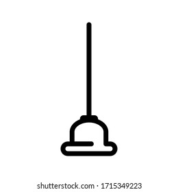 émbolo - icono de fontanería plantilla de diseño vectorial sobre fondo blanco