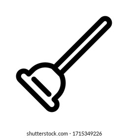 plunger - plumbing icon vector design template on white background
