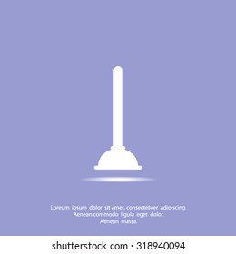 Plunger Toilet  vector icon
