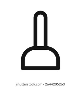 Ícone de interface do usuário do êmbolo, êmbolo de vetor de linha simples da interface do usuário do êmbolo