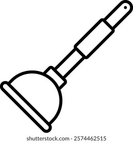 Plunger vector icon. Can be used for printing, mobile and web applications.