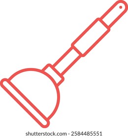 Plunger vector icon. Can be used for printing, mobile and web applications.