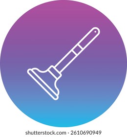 Plunger vector icon. Can be used for printing, mobile and web applications.