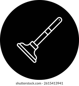 Plunger vector icon. Can be used for printing, mobile and web applications.