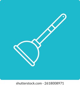 Plunger vector icon. Can be used for printing, mobile and web applications.