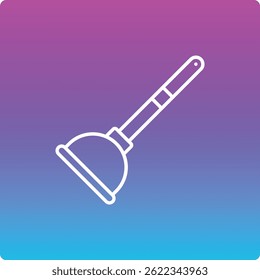Plunger vector icon. Can be used for printing, mobile and web applications.