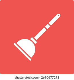 Plunger vector icon. Can be used for printing, mobile and web applications.