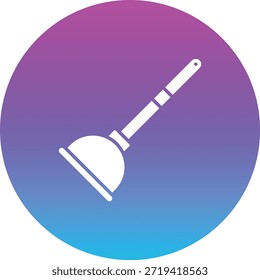 Plunger-Vektorsymbol. Kann für Druck-, Mobil- und Web-Anwendungen verwendet werden.