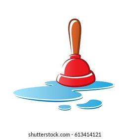 Plunger vector illustration