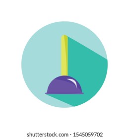 Plungers simple illustration clip art vector