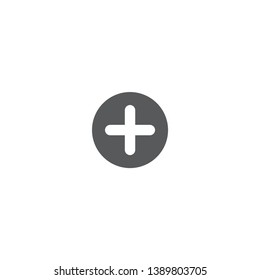 plus, add button vector icon concept, isolated on white background