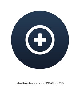 Plus, add icon, Flat vector illustration for web and mobile interface, EPS 10