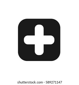 Plus or add icon stock vector design
