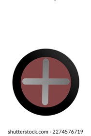 The Plus add Icon vector on a white background is a simple yet recognizable graphic symbol commonly used in user interfaces, websites, and mobile applications to represent the action of adding some