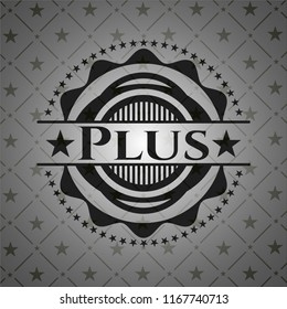 Plus black emblem