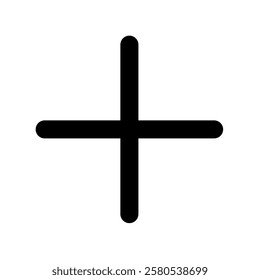 Plus Button Icon, Add Music Icon, Music Sign is in Line Style