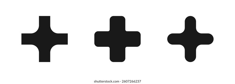 Plus Button Icon, Add Music Icon, Music Sign is in Line Style, Vector Icon.