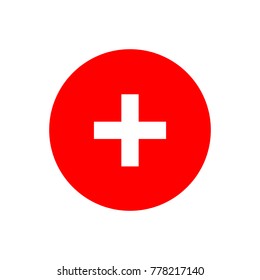 Plus button icon vector illustration