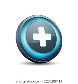 Plus button illustration