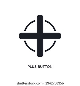 plus button isolated icon. simple element illustration from ultimate glyphicons concept icons. 