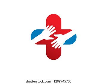 Plus Care Logo Template, Icon, Symbol - Vector