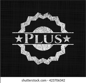 Plus with chalkboard texture