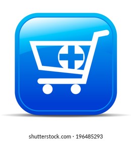Plus Check Out - Shopping plus Internet button Icon
