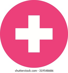 Plus, cross, checkmark icon vector image. Can also be used for shapes and geometry. Suitable for use on web apps, mobile apps and print media.