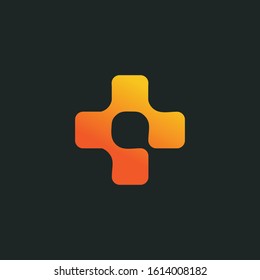 Plus or Cross Logo Design Template