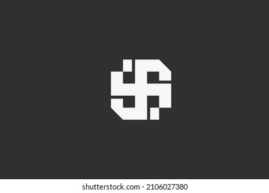 Plus cross square unique logo design