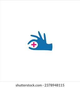 Plus or cross symbols. hand painted plus cross sign isolated on a white background. Vector illustration.cross hand medical health care logo template vector illustrationHands + heart + medical.