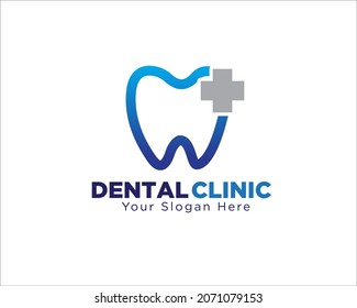 plus dental clinic logo designs simple modern for medical service and clinic logo