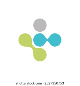 Plus Dot Particle Logo Template Illustration Design