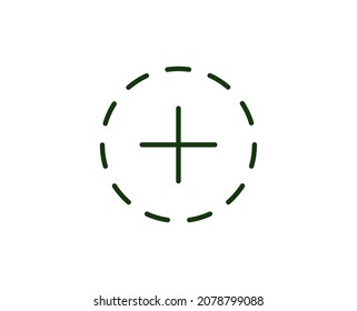 Plus flat icon. Thin line signs for design logo, visit card, etc. Single high-quality outline symbol for web design or mobile app. Siign outline pictogram.