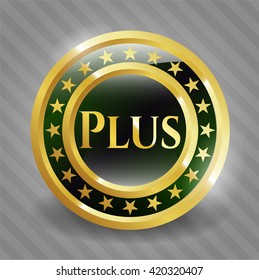 Más emblema de oro