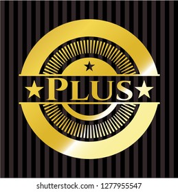 Plus golden emblem