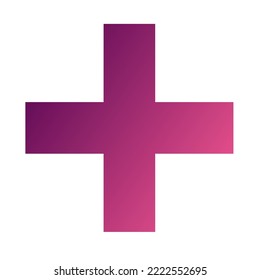 Plus Gradient Art Vector Design