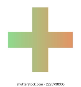 Plus Gradient Art Vector Design