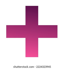 Plus Gradient Art Vector Design