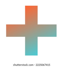 Plus Gradient Art Vector Design