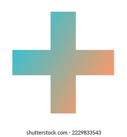 Plus Gradient Art Vector Design