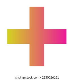 Plus Gradient Art Vector Design